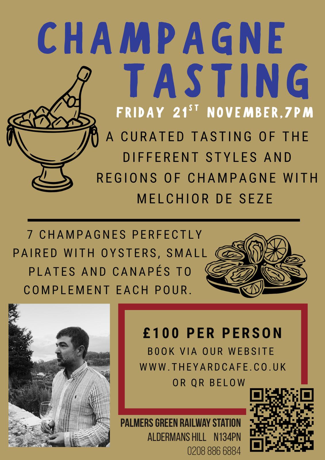 Champagne Tasting - November 21st 2025 at The Yard Café